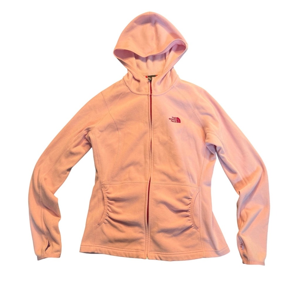 The North Face Pink Fleece Full Zip Hoodie Jacket Women's Medium Gorpcore
